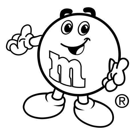 Printable White M M Logo